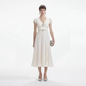 Self-Portrait Ivory Midi Dress